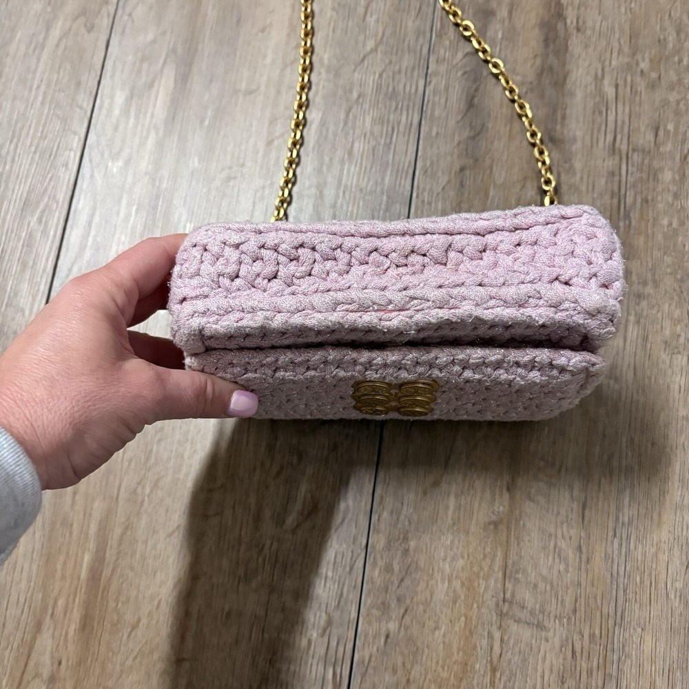 Kooreloo Amalfi Crochet Crossbody Purse Bag Cluth Chain Made In Greece MSRP $395 - Picture 10 of 16